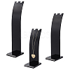 3Pcs 3 Sizes Opaque Acrylic Necklace Display Stands NDIS-WH0010-08-1