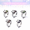 Adjustable Iron Changing Mood Rings RJEW-Q151-02-B-2