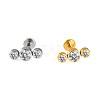 316L Surgical Stainless Steel & G23 Titanium Crystal Rhinestone Labrets for Women Men WG3A239-09-1