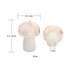 10Pcs Mushroom Handmade Lampwork Beads LAMP-YW0001-08C-4