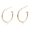 Brass Half Hoop Earrings EJEW-N018-001-NF-3