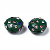 Polymer Clay Rhinestone Beads RB-S056-27E-3