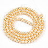 Baking Paint Pearlized Glass Pearl Bead Strands HY-N002-3mm-A09-3