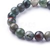Natural African Bloodstone Stretch Bracelets BJEW-F380-01-C01-2