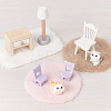 Olycraft 8Pcs 8 Styles Mini Artificial Plush Carpet DJEW-OC0001-39-3