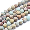 Natural Aqua Terra Jasper Beads Strands G-N0128-48F-6mm-1