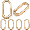 SUNNYCLUE 6Pcs Rack Plating Brass Spring Gate Rings KK-SC0003-82-1