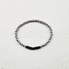 304 Stainless Steel Round Beaded Stretch Bracelets for Women Men KU2841-2-1