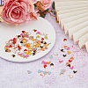 HOBBIESAY 128Pcs 8 Colors Alloy Enamel Charms ENAM-HY0002-97-4