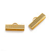 Iron Ribbon Crimp Ends IFIN-S008-G-2