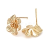 Brass Stud Earring Findings KK-C031-28G-2