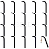 20Pcs Acrylic Earring Try-On Stick ODIS-FG0001-88A-1