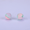 Printed Round Silicone Focal Beads SI-JX0056A-72-1