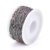 Ion Plating(IP) 304 Stainless Steel Paperclip Chains CHS-F010-01B-MC-01-4