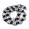 Handmade Printed Porcelain Beads PORC-F005-01F-5