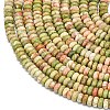 Natural Unakite Beads Strands G-P575-A12-4x2mm-02-3