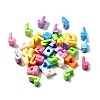 UV Plating Opaque Acrylic European Beads SACR-Z007-01J-1