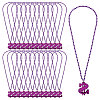 Plastic Dollar Sign Big Pendant Ball Chain Necklaces NJEW-WH0021-81A-1