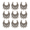 Tibetan Style Alloy Chandelier Components Links PALLOY-TA0001-21AS-1