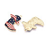 Independence Day Alloy Enamel Pendants ENAM-T022-45KCG-2