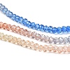 Transparent Painted Glass Beads Strands X1-DGLA-A034-T1mm-A02-4