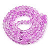 Baking Paint Crackle Glass Beads Strands X-CCG-S001-8mm-14-3