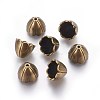 Tibetan Style Alloy Bead Caps TIBE-5211-AB-FF-1