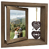 Double Sided Wooden Rotating Photo Frames with DIY Word Heart Charm DJEW-WH0076-006-1