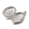 316 Stainless Steel Locket Pendants STAS-C123-01A-P-2