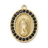 304 Stainless Steel & Rhinestone Pendants STAS-G371-09E-02G-1