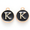 Golden Plated Alloy Charms X-ENAM-S118-02K-1