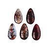 Natural Dragon Veins Agate Pendants G-N0325-16B-2