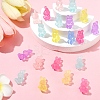 30Pcs Frosted Acrylic Beads MACR-YW0003-92-5