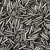 Glass Bugle Beads SEED-R028-2x12-A04-4