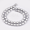 Electroplate Non-magnetic Synthetic Hematite Beads Strands G-P367-J-2