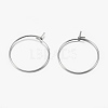 316 Surgical Stainless Steel Hoop Earrings Findings X-STAS-F149-32P-E-2