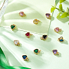 16Pcs 8 Colors Real 18K Gold Plated Brass Inlaid Cubic Zirconia Charms FIND-GA0002-34-4