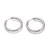 Tarnish Resistant 201 Stainless Steel Huggie Hoop Earrings EJEW-O095-05-13-1