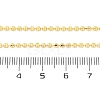 Brass Rondelle Link Chain Necklaces for Women NJEW-K282-04G-5