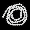 Opaque Solid Color Electroplate Glass Beads Strands GLAA-F029-P4mm-C15-2
