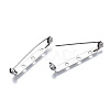 Tarnish Resistant 201 Stainless Steel Brooch Pin Back Safety Catch Bar Pins STAS-S117-022E-3