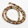 Flat Round/Disc Synthetic Aqua Terra Jasper Beads Strands G-N0160-02-3x4-3