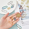 12Pcs 6 Style 304 Stainless Steel Linking Rings STAS-FH0001-95-3