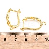 Brass Hoop Earring Findings KK-CBA5558-03G-3
