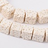 Synthetic Lava Rock Bead Strands G-N0104-8mm-11-1