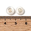 Natural Freshwater Shell Flat Round Beads SHEL-C009-01D-3