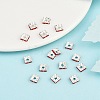 Brass Rhinestone Spacer Beads RSB072-08S-4