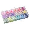 72Pcs 18 Colors Opaque Acrylic Beads MACR-FS0001-49-2