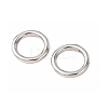 Brass Closed Jump Rings KK-CBA75F9-01-2