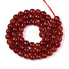 Dyed Natural White Jade Beads Strands X-G-T139-6mm-60-11-2